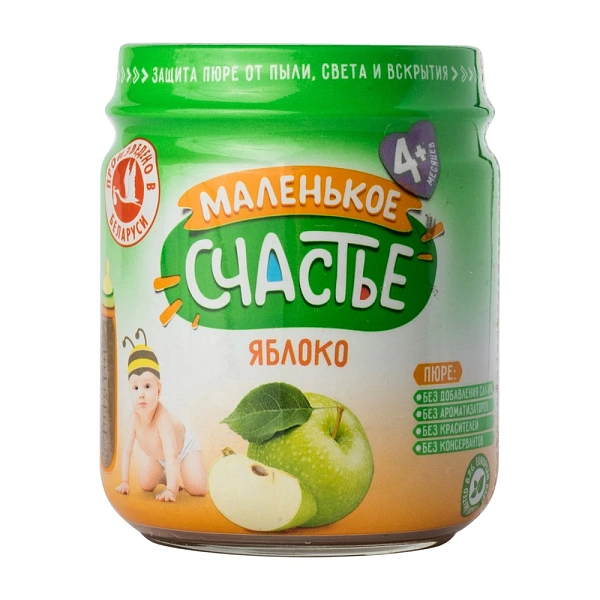 Malenikoe Sciastie Piure măr 90g