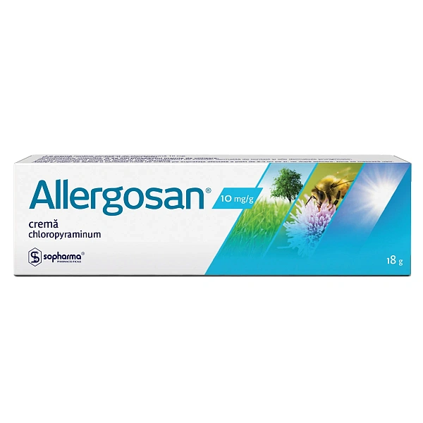 Allergosan 10mg/g 18g cremă