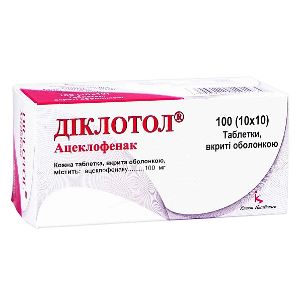 Diclotol 100mg comp. film. N10x10