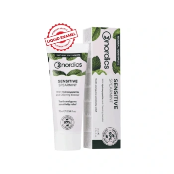 Nordics Natural Pastă de dinți Sensitive remineralizare cu ”smalt lichid” 75ml