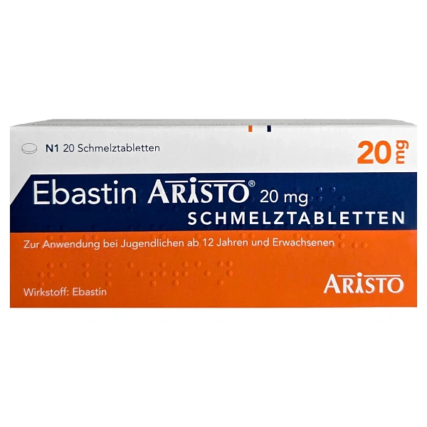 Ebastin Aristo 20mg comp.orodisp. N10x2