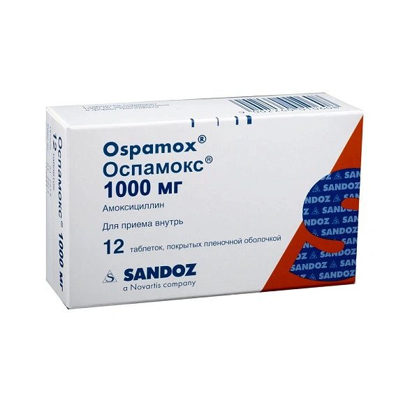 Ospamox 1g comp. film. N12 Ospamox 1g comp. film. N12