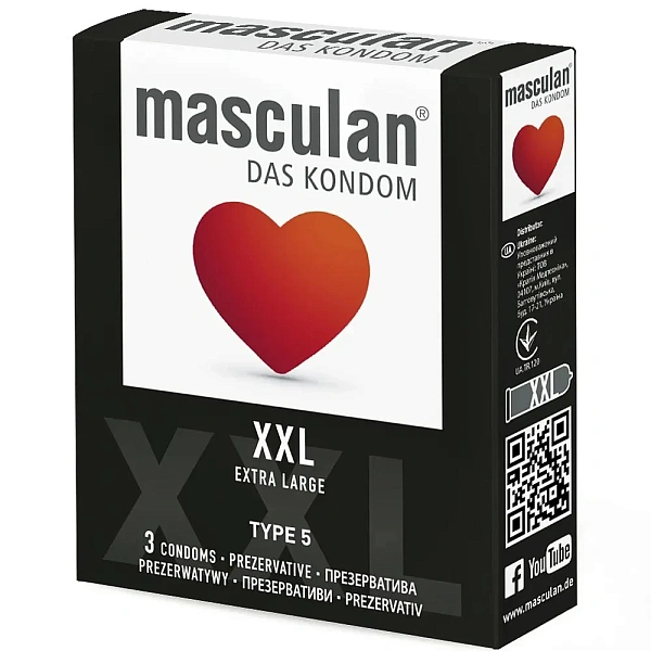 Prezervative Masculan type5 XXL Black N3