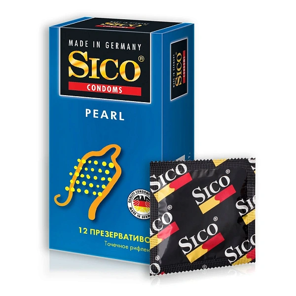 Prezervative Sico N12 Pearl (relief punctat) Prezervative Sico N12 Pearl (relief punctat)