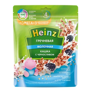 Heinz Terci din hrișcă Omega 3 cu lapte și prune uscate 200g