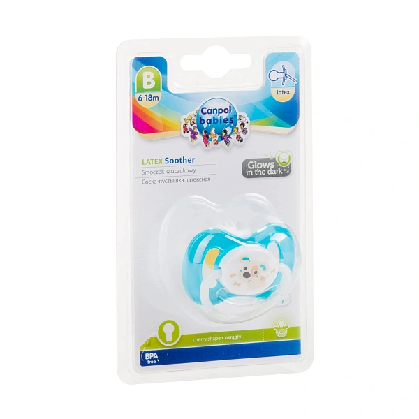 Canpol Baby 23/278 Suzeta latex rotundă 6-18 luni Bunny and Company