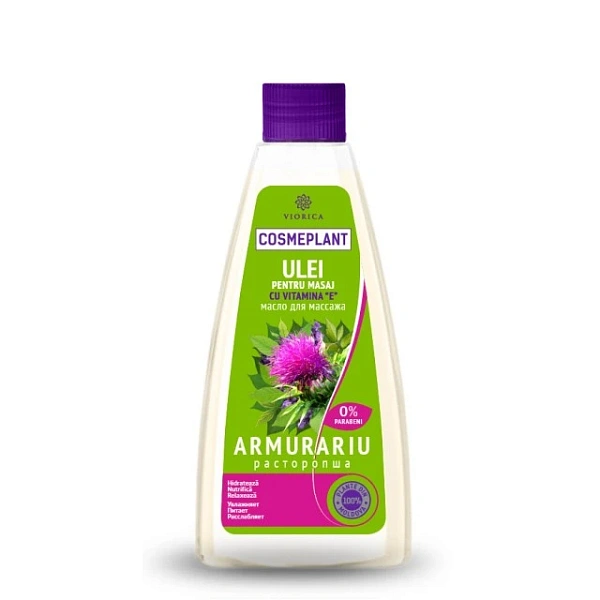 Viorica Cosmeplant Ulei pentru masaj vit.E, Armurariu, 200ml Viorica Cosmeplant Ulei pentru masaj vit.E, Armurariu, 200ml