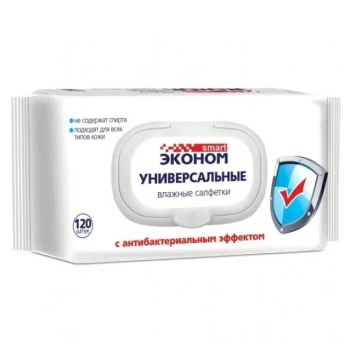 Econom Șervețele umede universale antibacteriene 120 buc
