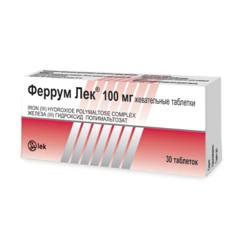 Ferrum Lek 100mg comp. mast. N30