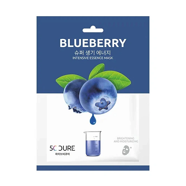 JK 5C CURE Masca pentru față din țesătura cu afine, 25ml