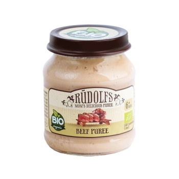 Rudolfs Organic Piure Carne de vită 120g (6+)