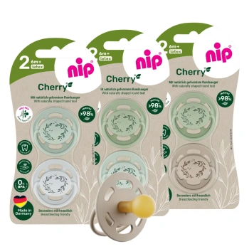 NIP Cherry B Suzetă latex, mărimea 2 (6+luni) N2