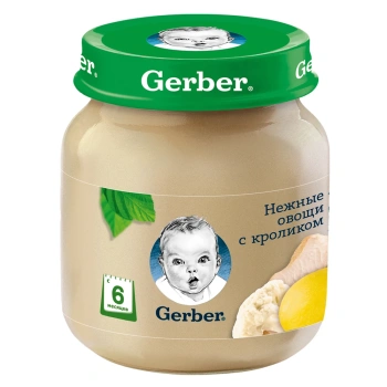 Gerber Pireu Legume cu carne de iepure 130g