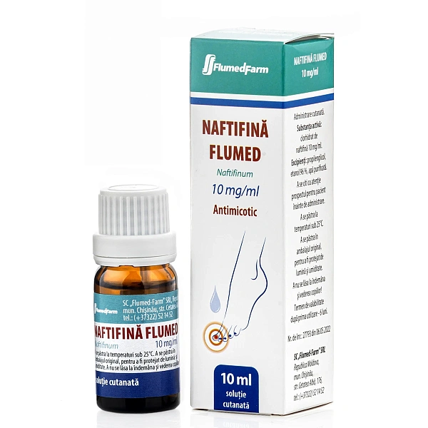 Naftifina Flumed 10mg/ml 10ml soluție cutanată Naftifina Flumed 10mg/ml 10ml soluție cutanată