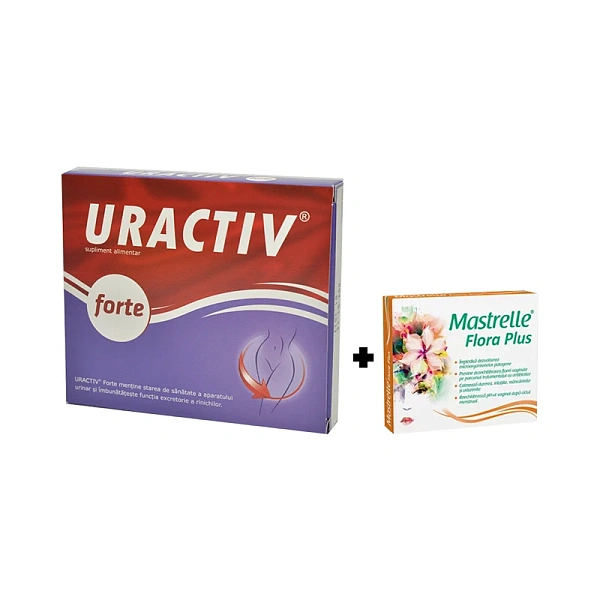Uractiv Forte caps N10 + Mastrelle Flora Plus caps vag. N10
