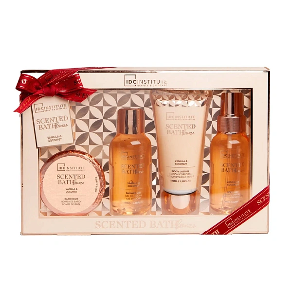 IDC Institute Set Scented Bronze pentru baie 4 piese IDC Institute Set Scented Bronze pentru baie 4 piese