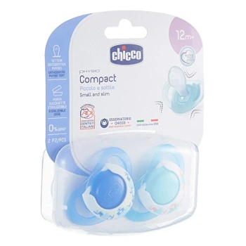 Chicco Suzeta Physio Air silicon p/u baietei, 16+, 2 buc (7503421)