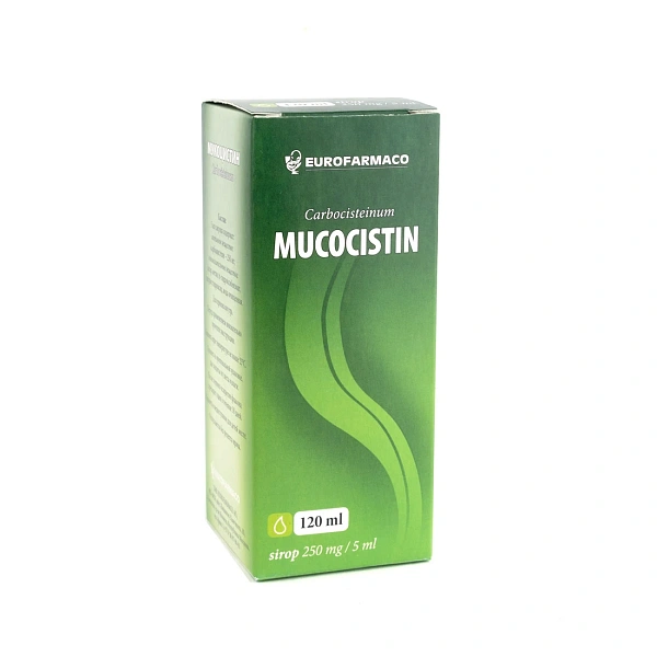 Mucocistin cu carbocisteina 5% 120ml sirop  Mucocistin cu carbocisteina 5% 120ml sirop