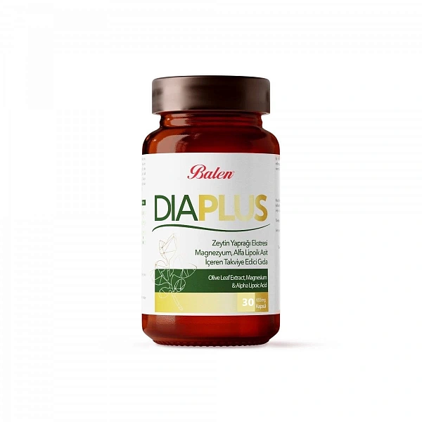 Balen DiaPlus (extr. frunze de măslin,Mg,acid Alfa lipoic) 655mg caps. N30