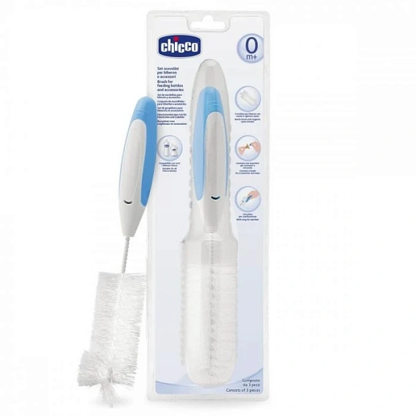 Chicco Set Perie pentru biberon, 0+ (691892) Chicco Set Perie pentru biberon, 0+ (691892)