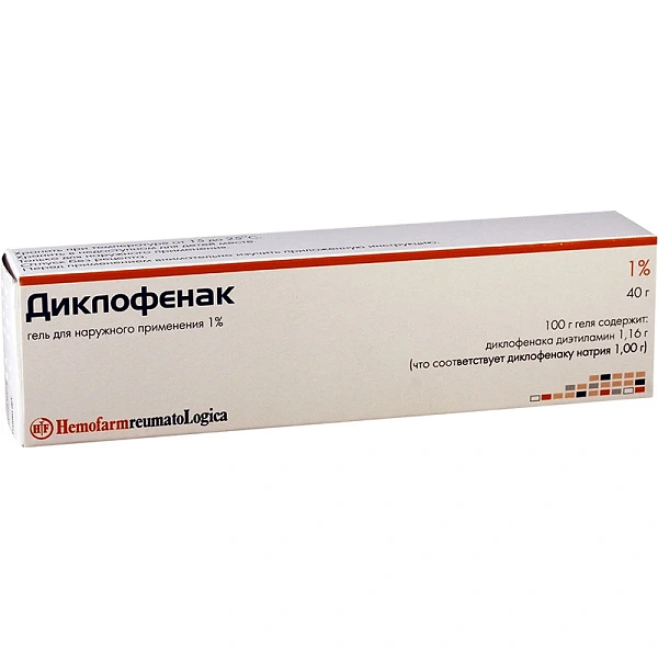 Diclofenac 1% 40g gel N1 (Hemofarm)  Diclofenac 1% 40g gel N1 (Hemofarm)