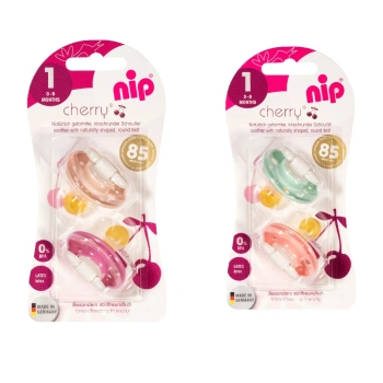 NIP Cherry F Suzetă latex, mărimea 1 (0-6luni) N2