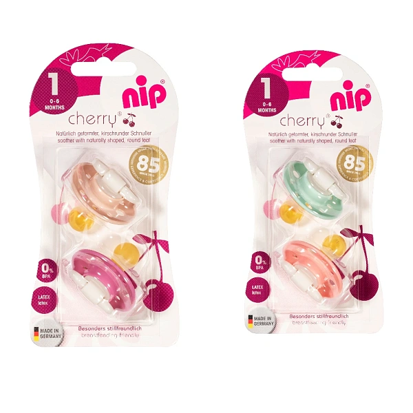 NIP Cherry F Suzetă latex, mărimea 1 (0-6luni) N2
