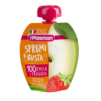 Plasmon Piure omogenizat din mere si capsuna, +6luni, 100g