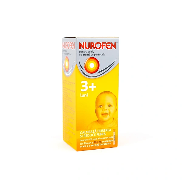 Nurofen p/u copii 100mg/5ml 100ml sirop 
