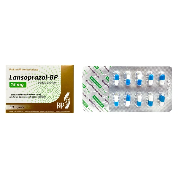 Lansoprazol 15mg caps. N10x3