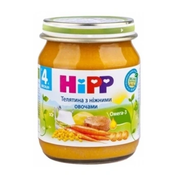 Hipp 6152 Pireu vitel,legume,cartofi (4 luni) 125g