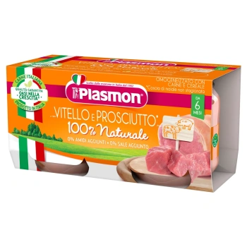 Plasmon Piure omogenizat din care de vitel, +4 luni, 2x80 g