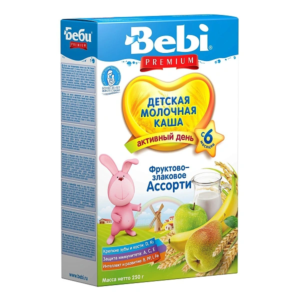 Bebi Prem Terci Lapte fructe, cereale asorti 250g