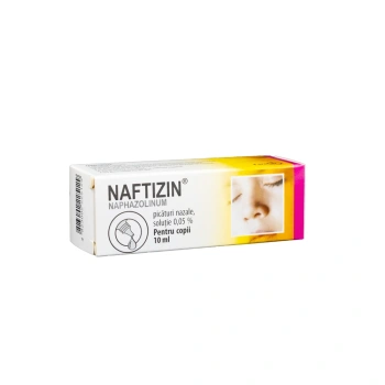 Naftizin 0.05% 10ml pic.naz. cu pipeta N1 (Farmak) OTC