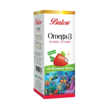 Balen Omega 3 cu aromă de căpșuni 150 ml