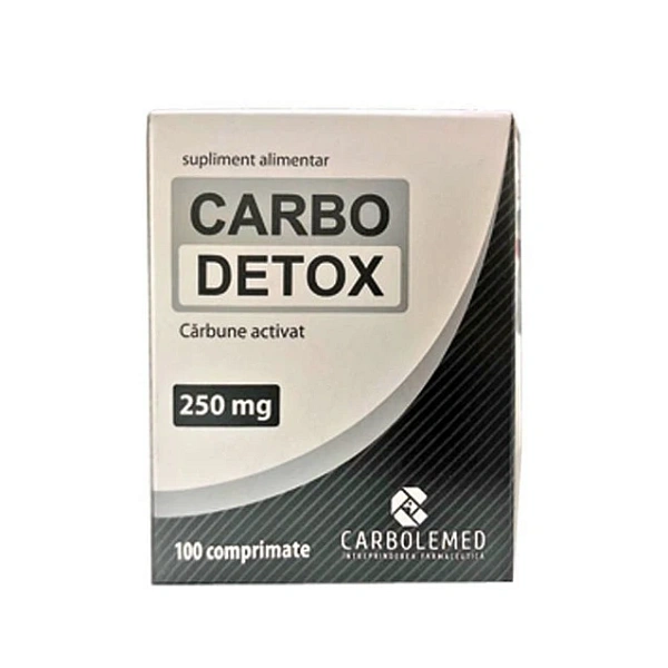 Carbodetox 250mg comp. N100 (carbune activat) Carbodetox 250mg comp. N100 (carbune activat)