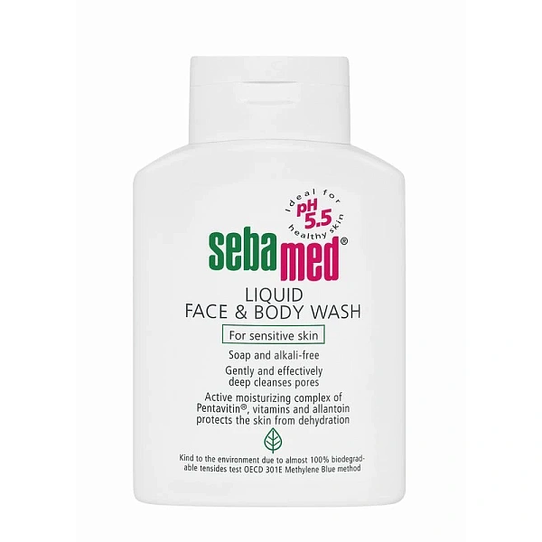 Sebamed Lichid pentru spălarea feței și corpului pentru piele sensibilă 300ml  Sebamed Lichid pentru spălarea feței și corpului pentru piele sensibilă 300ml