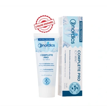 Nordics Natural Pastă de dinți Complete Pro remineralizare cu "smalt lichid" 75ml