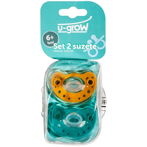 U-Grow Set 2 Suzete Silicon 6-18 Luni 