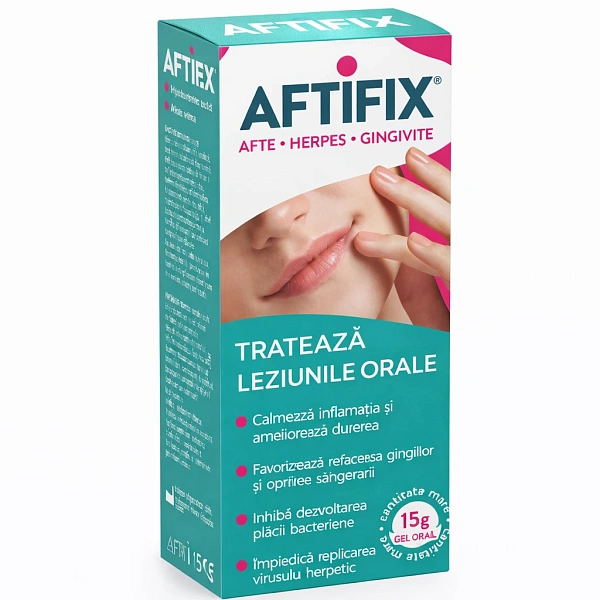 Aftifix gel oral 15.0 (afte,herpes,leziuni orale)