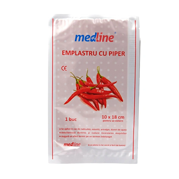 Emplastru 10cmx18cm capsici perforat N1 (Medline)