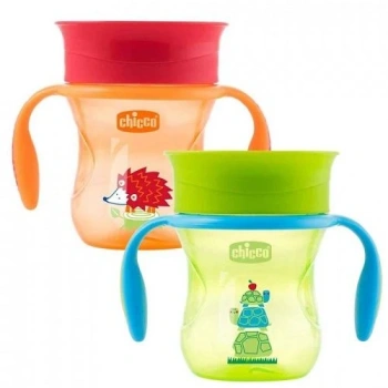 Chicco Cănuță Perfect Cup 360 cu membrană din silicon,neutru, 12+, 200 ml