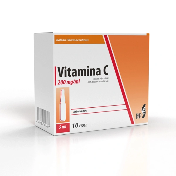 Vitamina C 200mg/ml 5ml sol.inj. N5x2