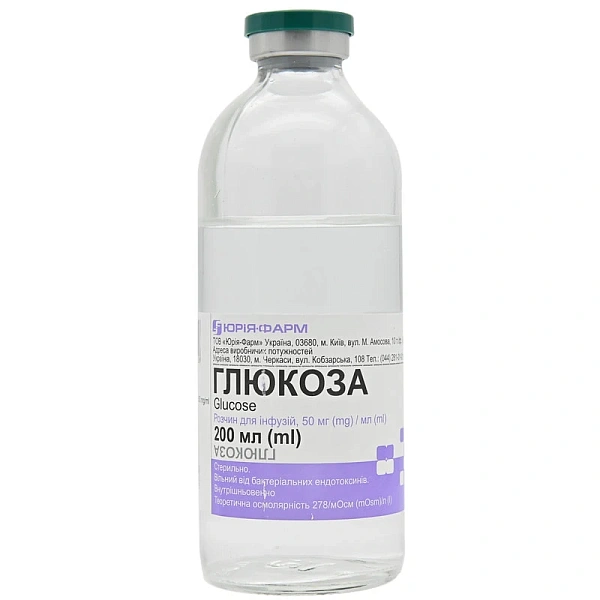 Glucoza 5% 200ml sol.perf. N1 (Iuria-farm)