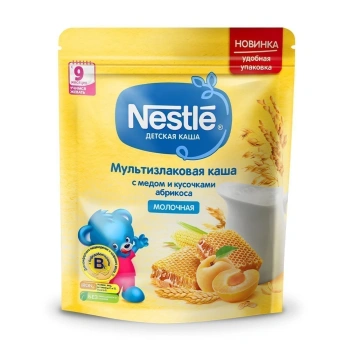 Nestle Terci cu lapte din cereale cu miere și bucățele de caise 220g