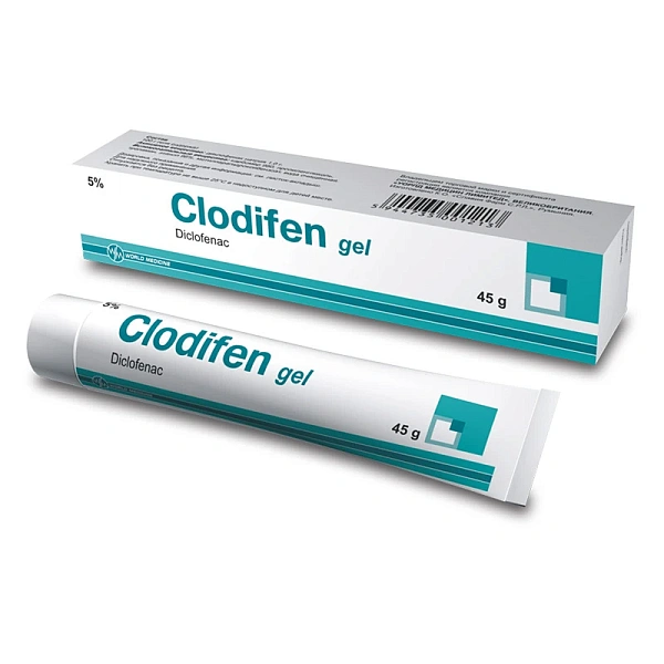 Clodifen 5 % gel 45g 