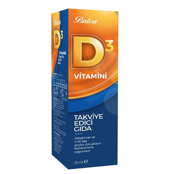Balen Vitamina D3 20ml pic. N1 Balen Vitamina D3 20ml pic. N1