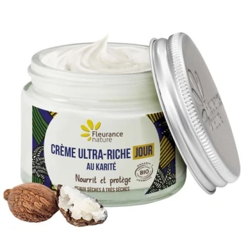 Fleurance Nature Shea Butter Cremă de zi pentru față cu textură grasa (ten uscat) 50ml