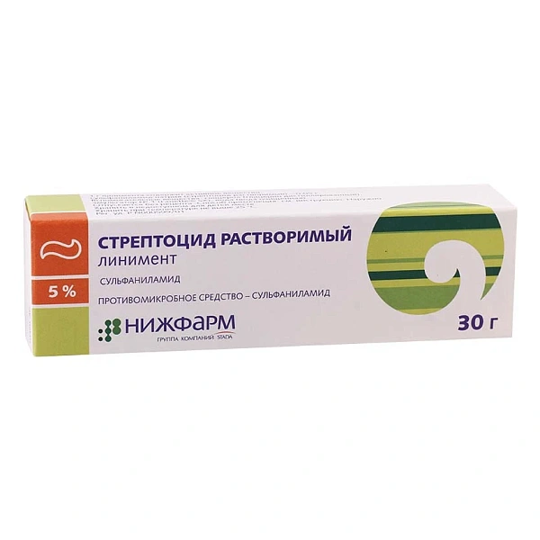 Streptocid 5% 30g linim. Streptocid 5% 30g linim.