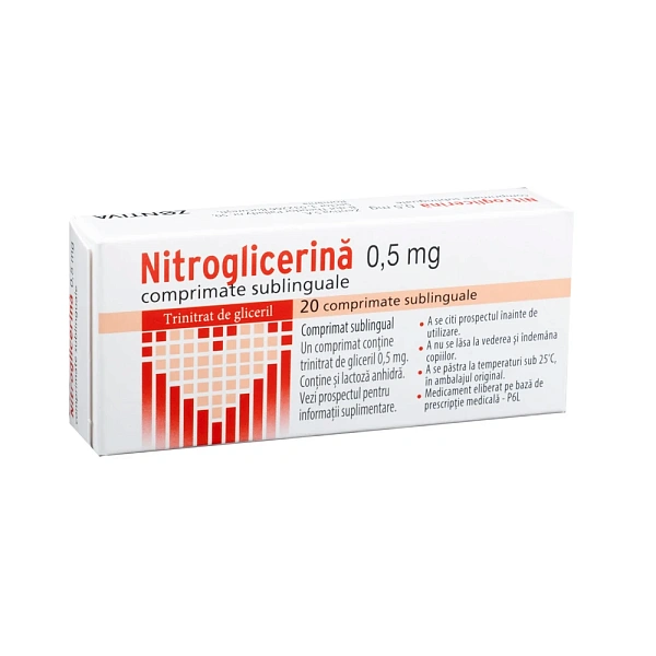 Nitroglicerin 0.5mg comp. N20